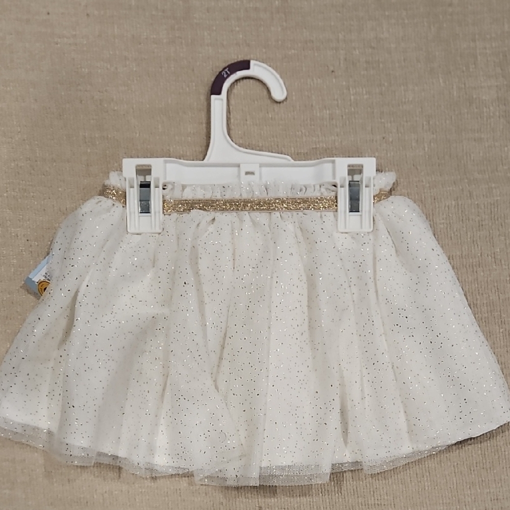 White Glittery Tulle Skirt